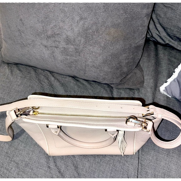 Kate Spade Blush Pink Pebbled Leather Tote Bag w Crossbody Strap - Picture 8 of 10